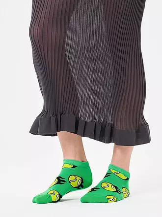 HAPPY SOCKS | Damen Sneaker Socken TENNIS BALL 36-40 green | 